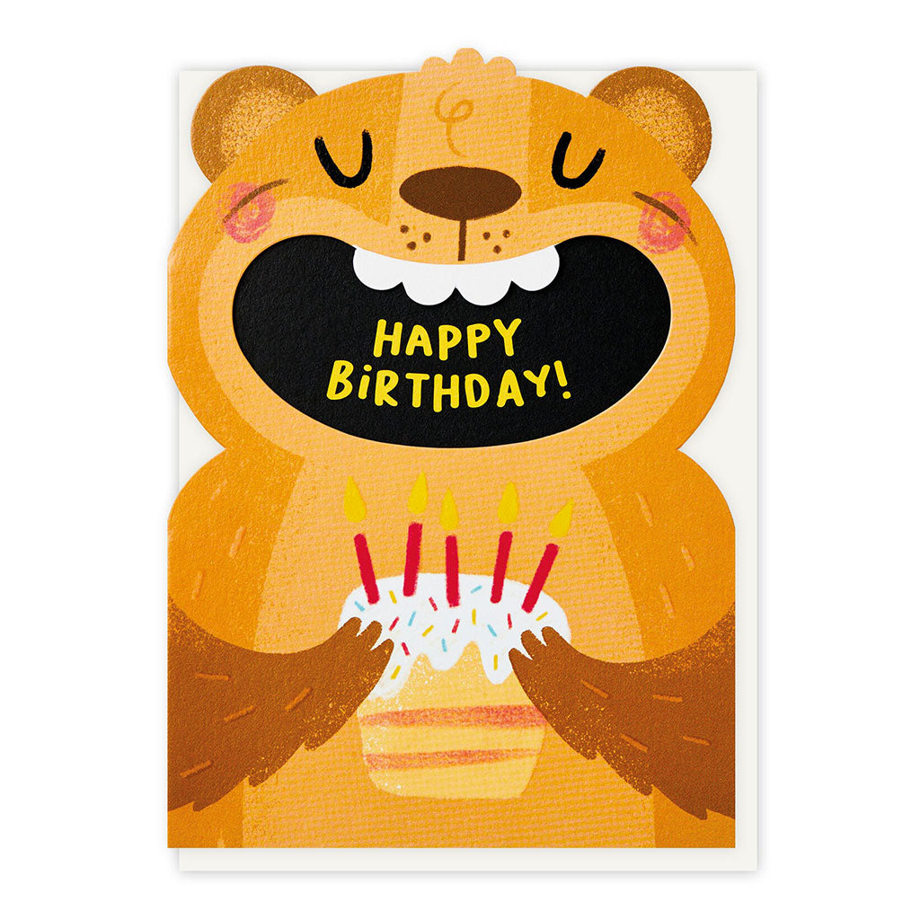 Big Mouthed Bear Card