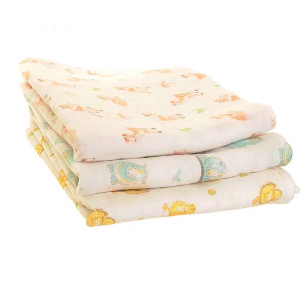 Cuddly Animal Muslin Squares - Insideout