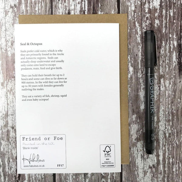 FF17 Seal & Octupus Foiled Card - Insideout