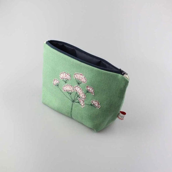 Wild Parsley Embroidered Make Up Bag - Insideout