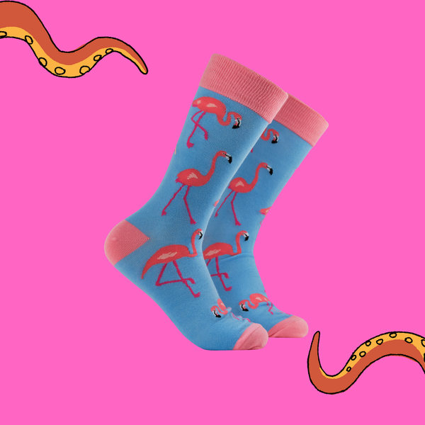 Flamingo Bamboo Socks - Flamintoes