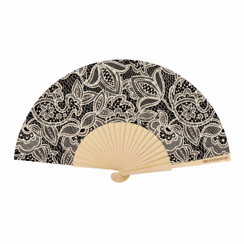 Lace Dark 23cm fan