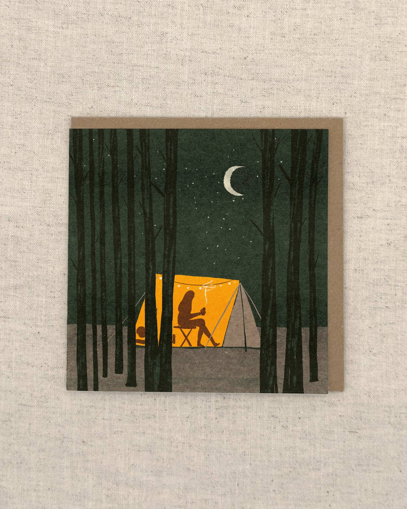 Wild Camping Greetings Card