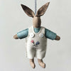Rabbit Cream Dungarees
