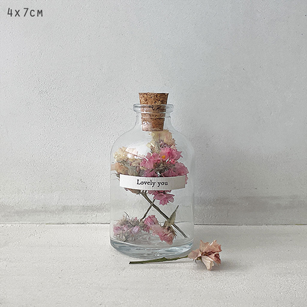 Dried Flowers In Bottle - Lovely You