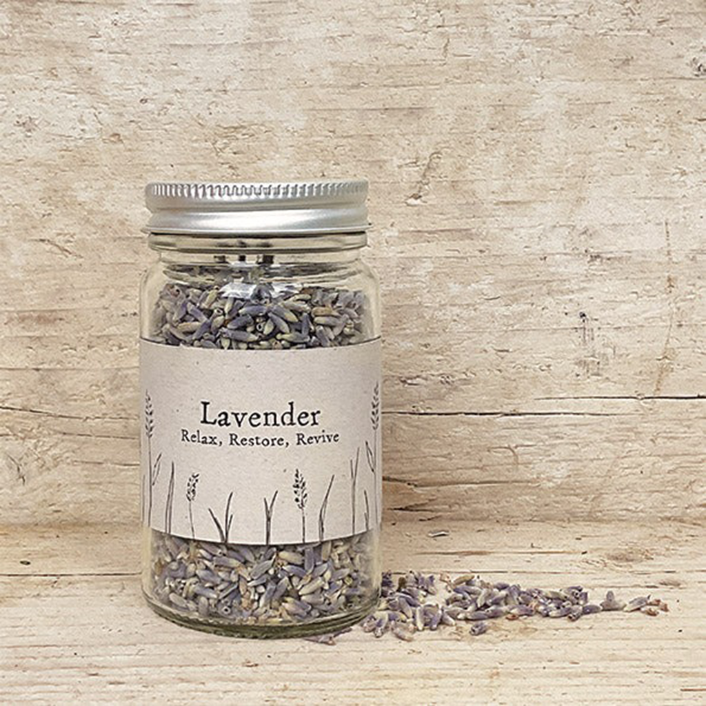 Getrockneter Lavendel in einem Glas