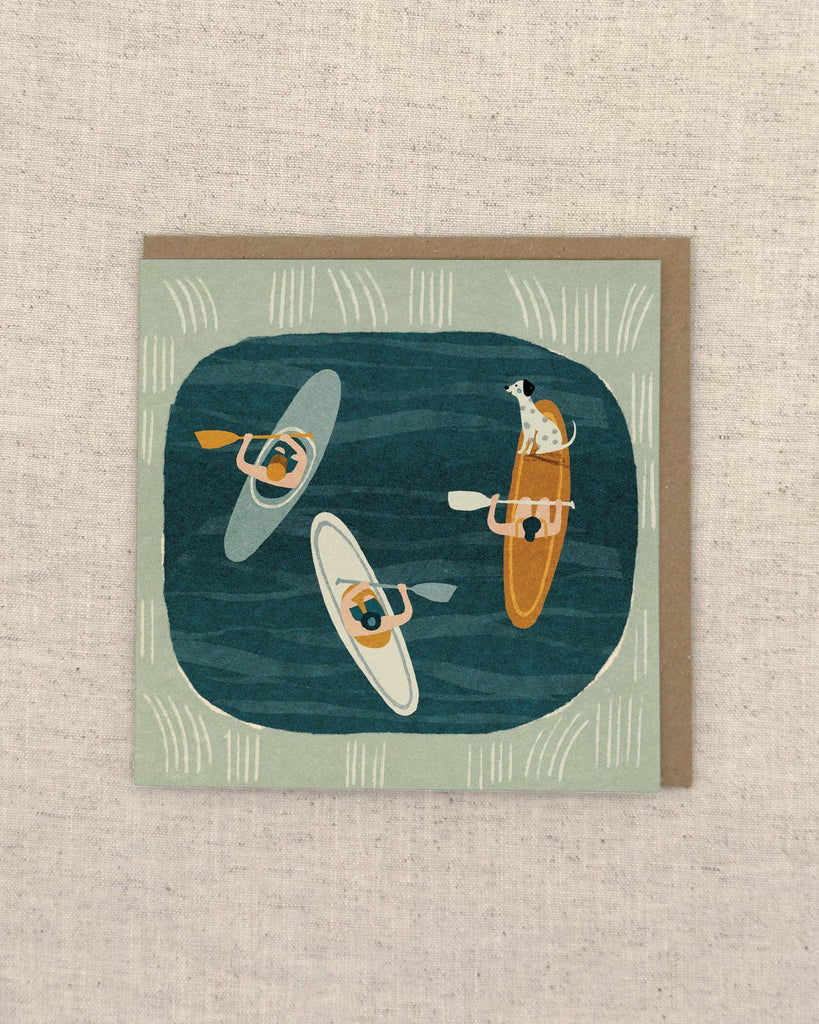 Paddleboarding Greetings Card