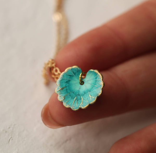 Turquoise Leaf Necklace