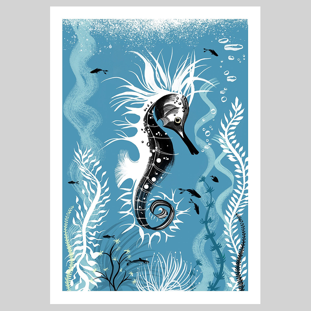 Seahorse A4 Print