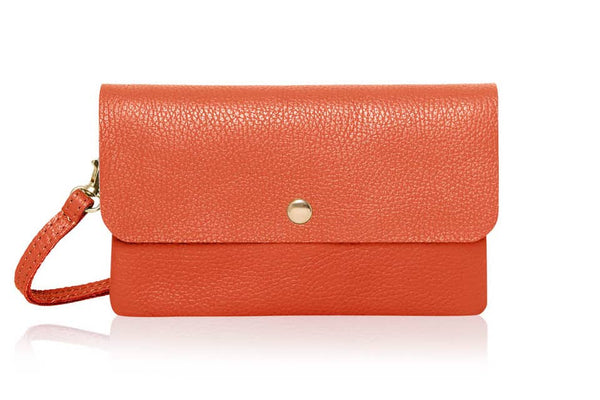 Italian Leather Classic Small Messenger Crossbody Bag