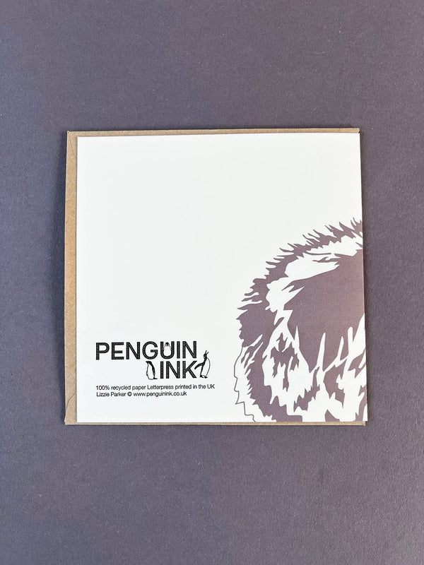 Badger Letterpress Card