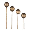 Set of 4 Forged Antique Finished Spoons
