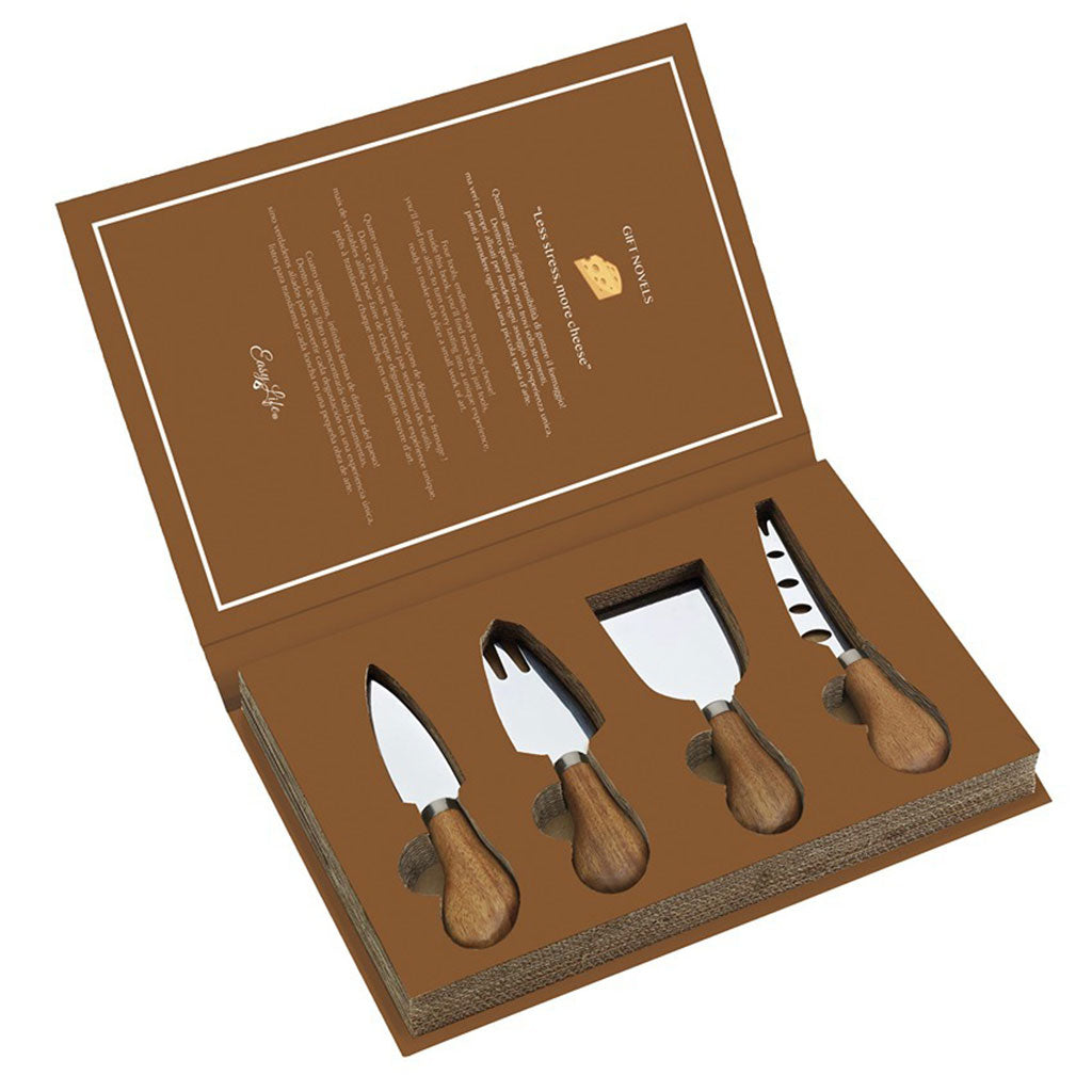 4 x Cheese Knives In Gift Box