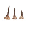Set of 3 Forged Antique Finished Heart Shaped Nails