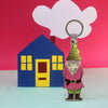 Welcome Gnome Key Fob Nude