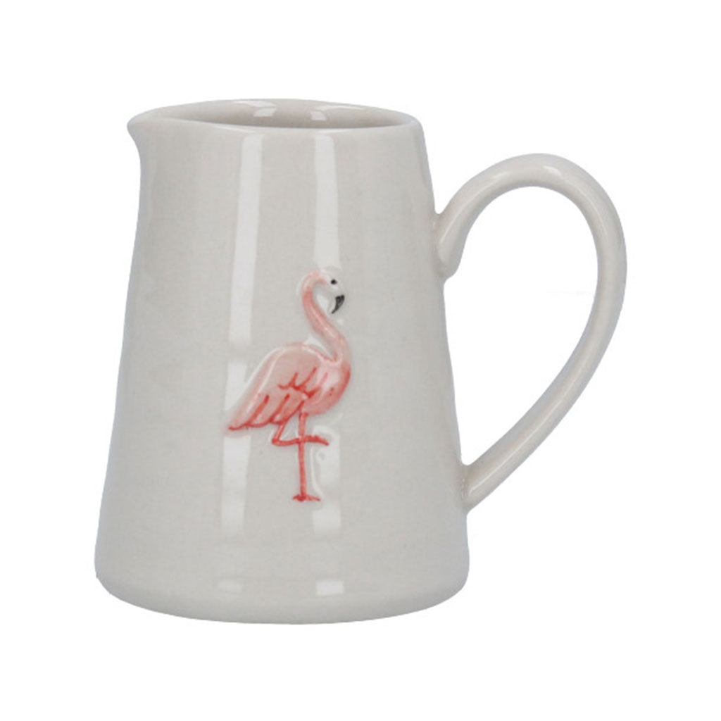 Flamingo Stoneware Mini Jug