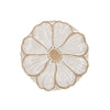 White Stoneware Flower Plate Small