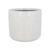 White Protea Stoneware Pot Cover Small