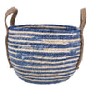 Medium Blue Round Husk Basket