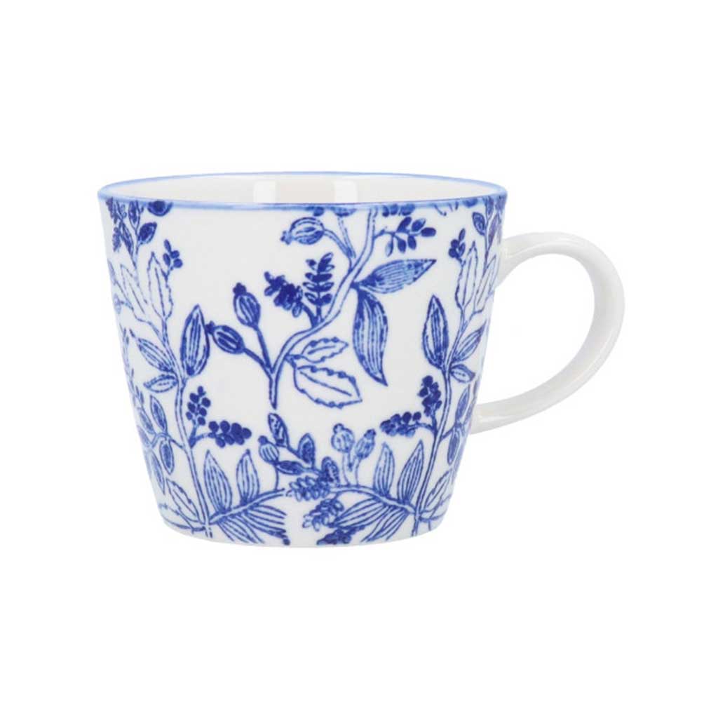 Navy Rosehip Stoneware Mug