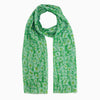 Mika Lightweight Scarf  Green Leopard Print
