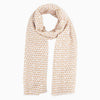 Niamh Lightweight Scarf  Cream Love Hearts