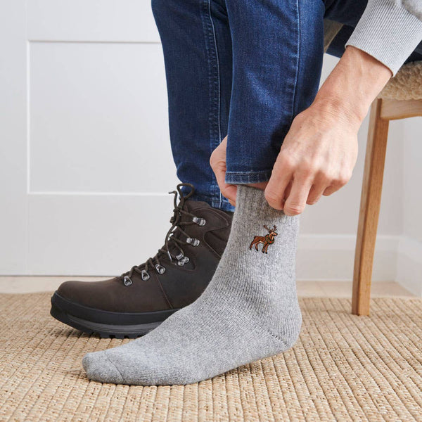 Reindeer Christmas Wool Socks