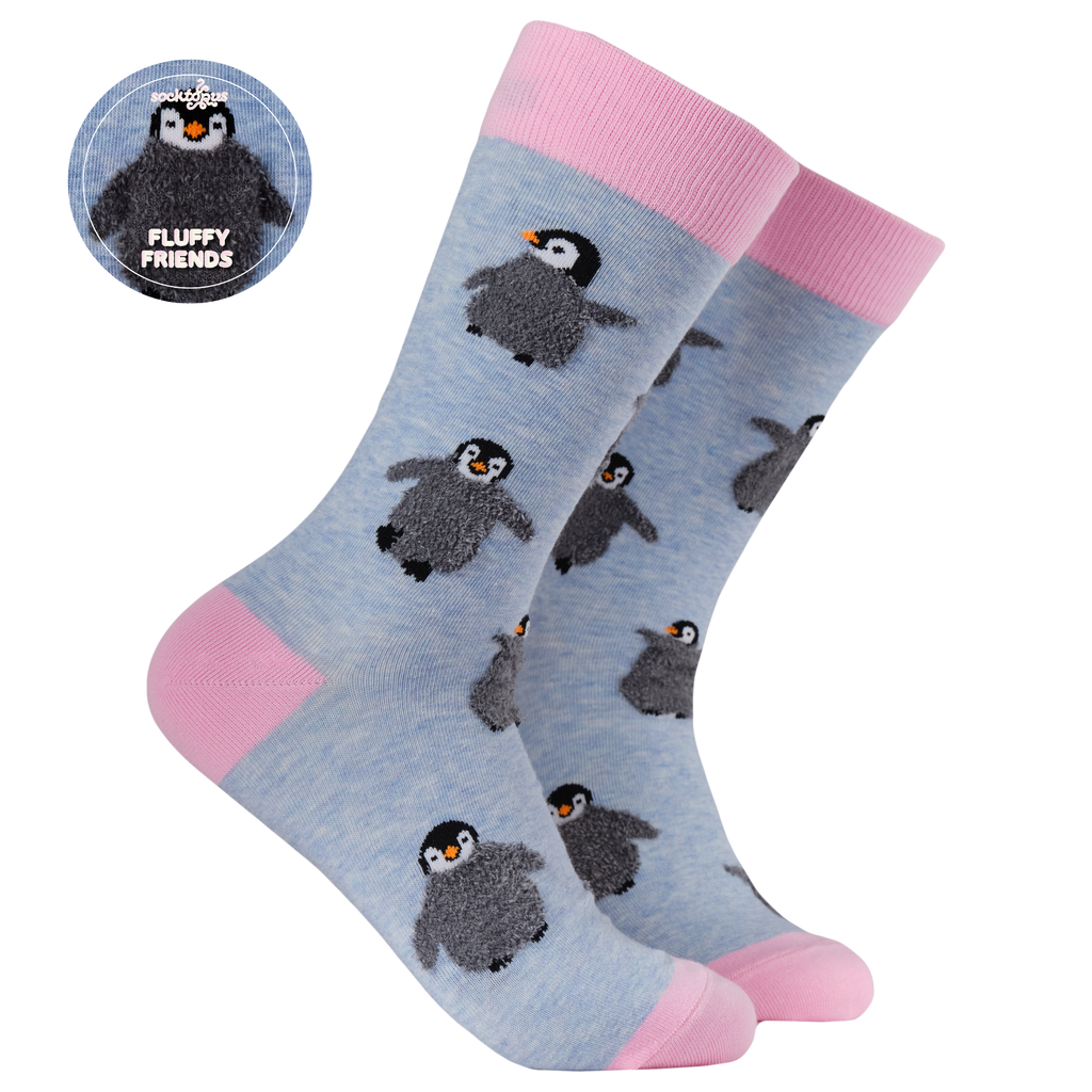 Fluffy Penguin Socks