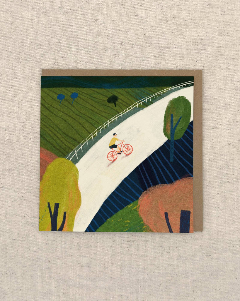 Countryside Cycle Greetings Card