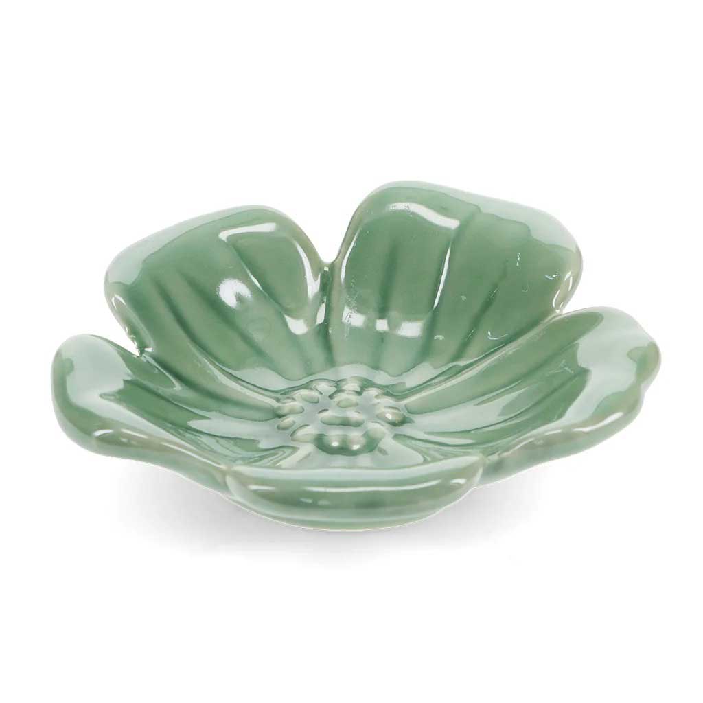 Green Flower Bowl Medium