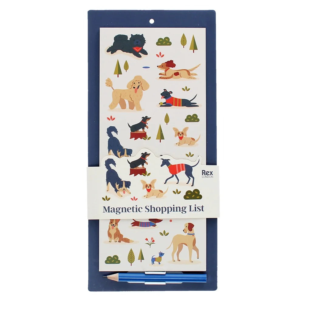 Magnetic Shopping List Dog Park