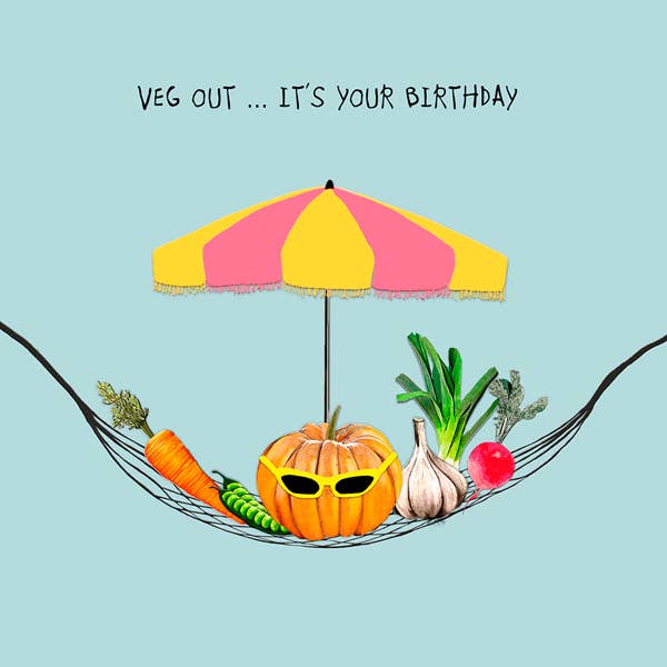 FOR012 ...  Funny Card for a Vegetarian, Vegan, Gardener