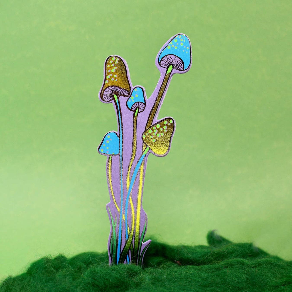 Mushroom Bookmark Lilac