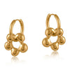 Rita Daisy Drop Hoop Earrings