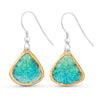 Emerald Turquoise Lagoon Teardrop Earrings