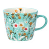 Tasse en grès marguerite sauvage bleue