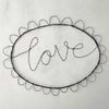 Wire Word Love Hanging Plaque