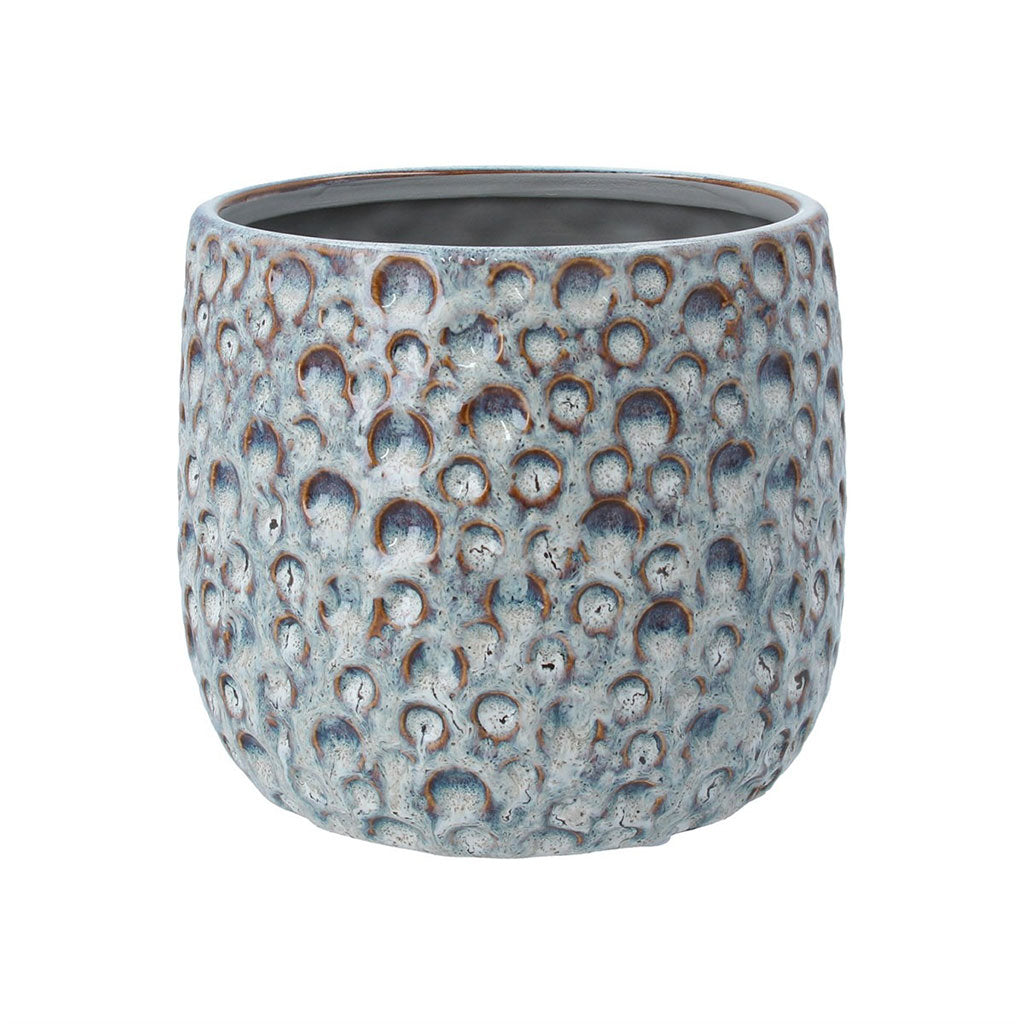 Reactive Glaze Moon Stoneware Pot Cover Medium