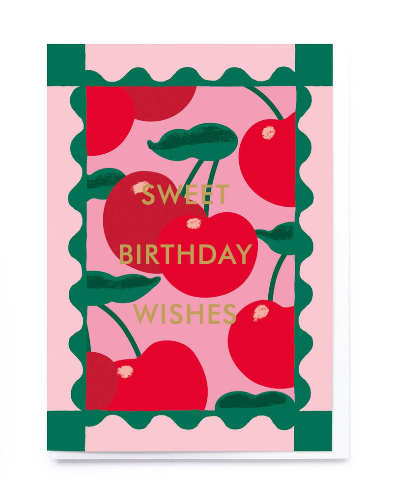 Cherries birthday card