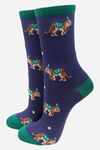 Women's Tiger Print Party Animal Ankle Socks