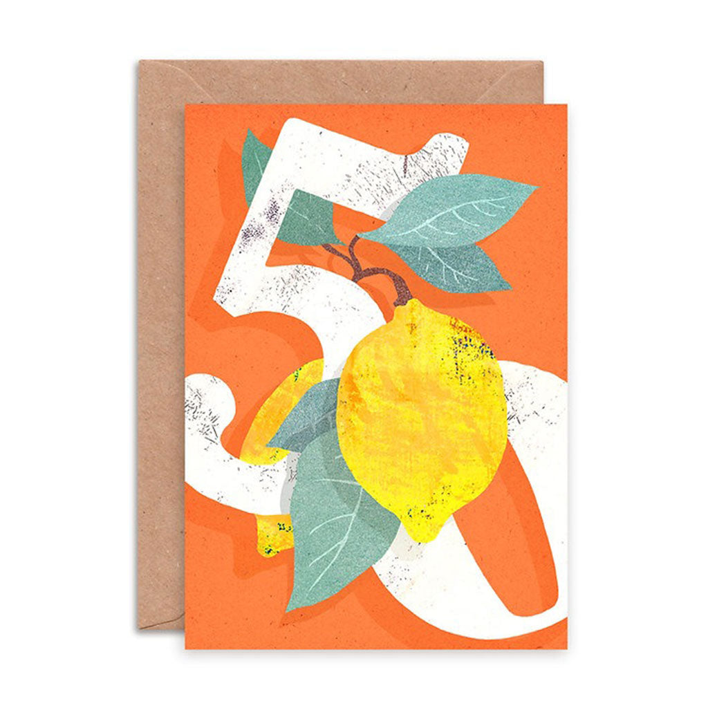 Lemon Fifty Greeting Card