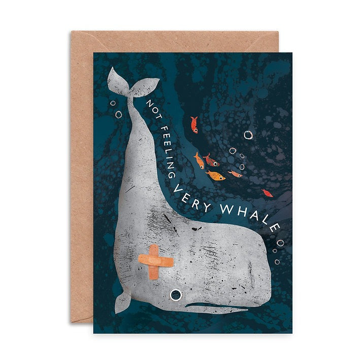 Not Feeling Very Whale Greeting Card
