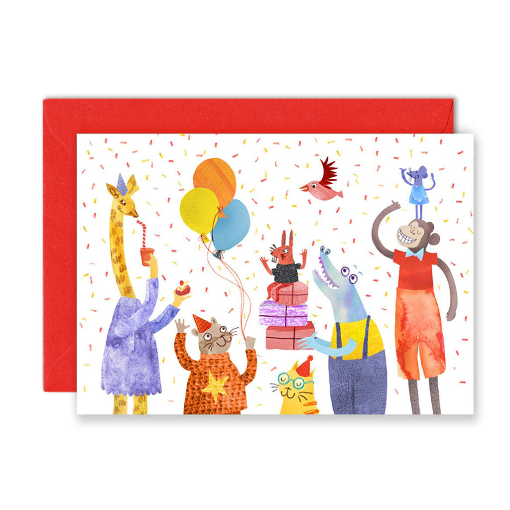 Party Animals Greeting Card