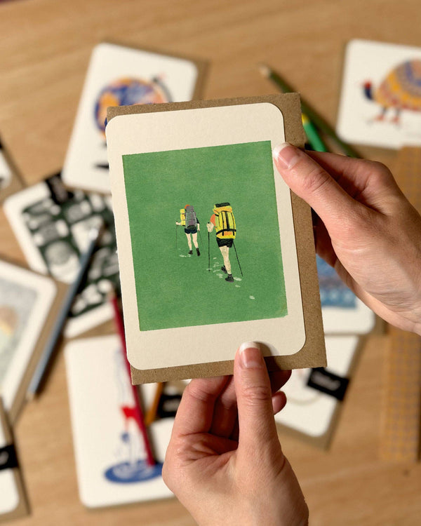 Swatch Hikers Greetings Card