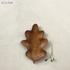 Flache Blattschale aus Eiche