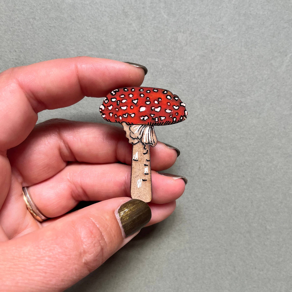 Fly Agaric Mini Pin Brooch 