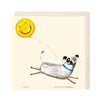 Happy Dog Balloon Greeting Card | Dog Greeting Card