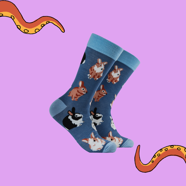 Bunny Bamboo Socks - Watersock Down