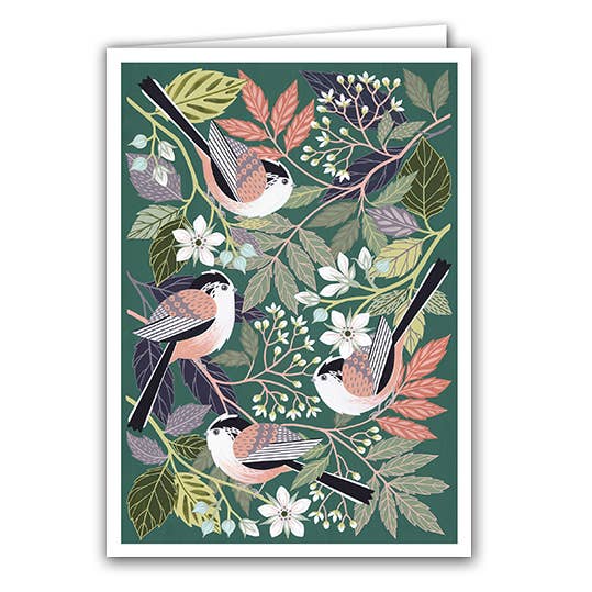 Long-Tailed Tits Card