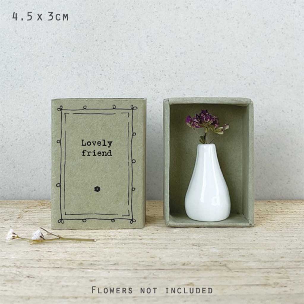 Matchbox Vase Lovely Friend